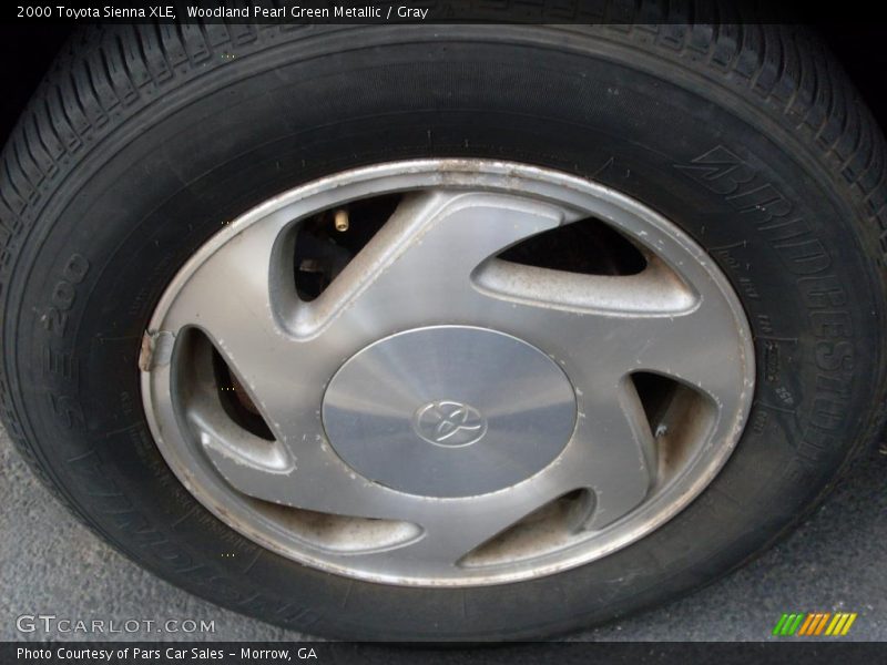 Woodland Pearl Green Metallic / Gray 2000 Toyota Sienna XLE