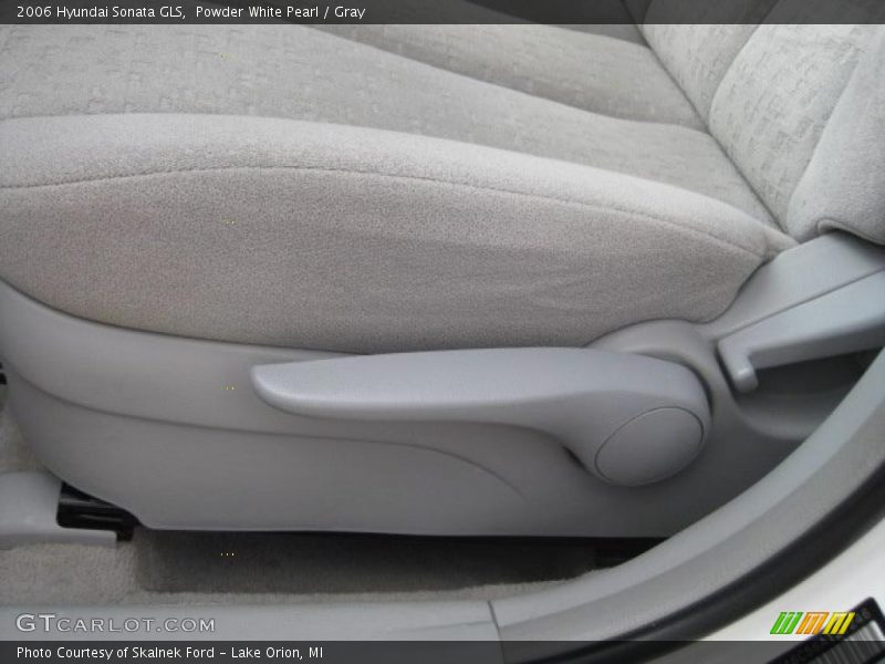 Powder White Pearl / Gray 2006 Hyundai Sonata GLS