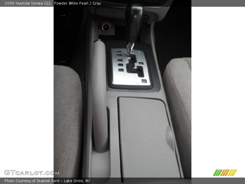 Powder White Pearl / Gray 2006 Hyundai Sonata GLS
