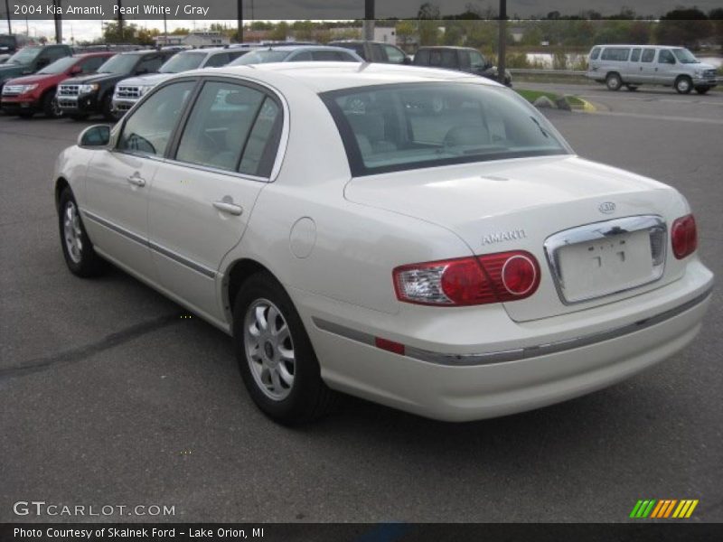 Pearl White / Gray 2004 Kia Amanti