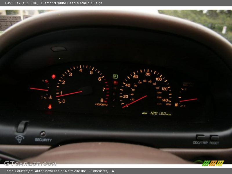 Diamond White Pearl Metallic / Beige 1995 Lexus ES 300