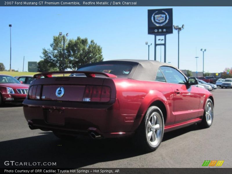 Redfire Metallic / Dark Charcoal 2007 Ford Mustang GT Premium Convertible