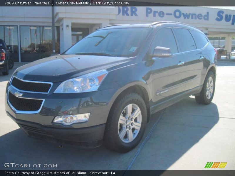 Cyber Gray Metallic / Dark Gray/Light Gray 2009 Chevrolet Traverse LT