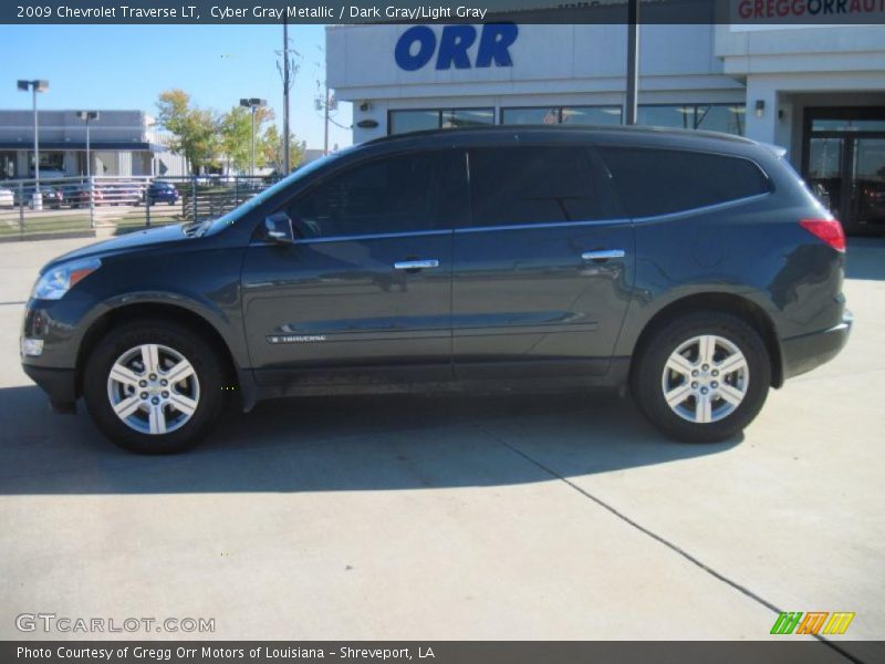 Cyber Gray Metallic / Dark Gray/Light Gray 2009 Chevrolet Traverse LT