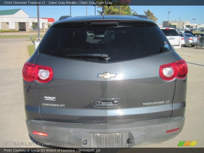 Cyber Gray Metallic / Dark Gray/Light Gray 2009 Chevrolet Traverse LT