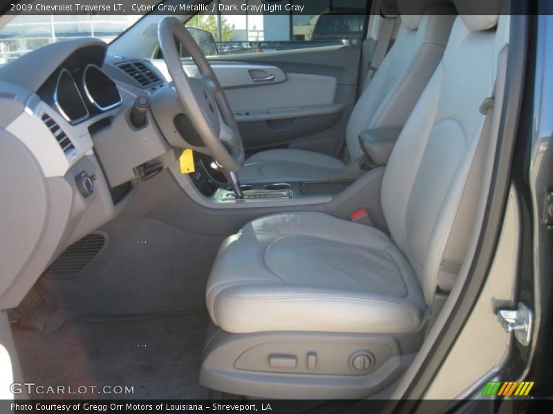 Cyber Gray Metallic / Dark Gray/Light Gray 2009 Chevrolet Traverse LT