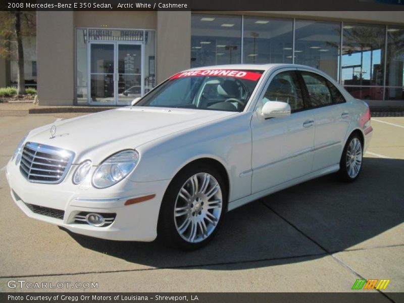Arctic White / Cashmere 2008 Mercedes-Benz E 350 Sedan