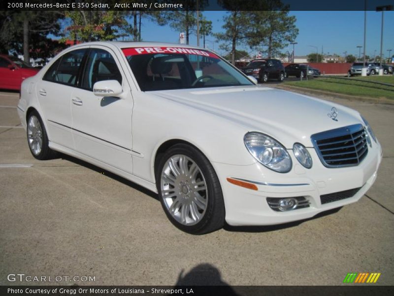 Arctic White / Cashmere 2008 Mercedes-Benz E 350 Sedan