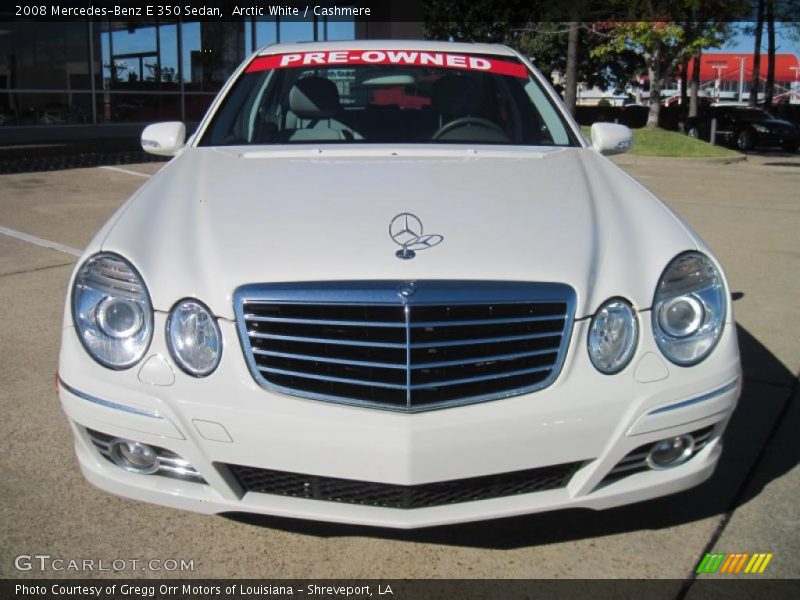 Arctic White / Cashmere 2008 Mercedes-Benz E 350 Sedan
