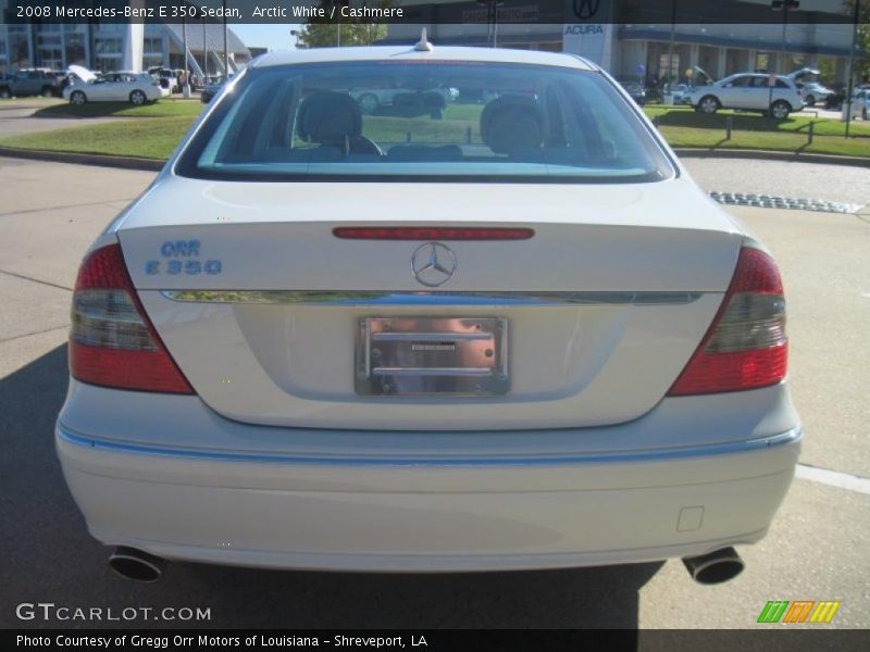 Arctic White / Cashmere 2008 Mercedes-Benz E 350 Sedan