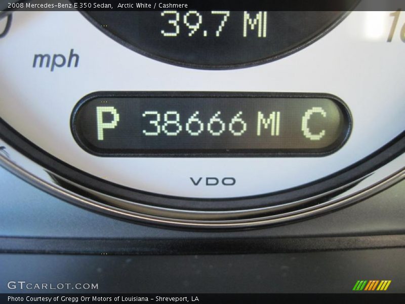 Arctic White / Cashmere 2008 Mercedes-Benz E 350 Sedan
