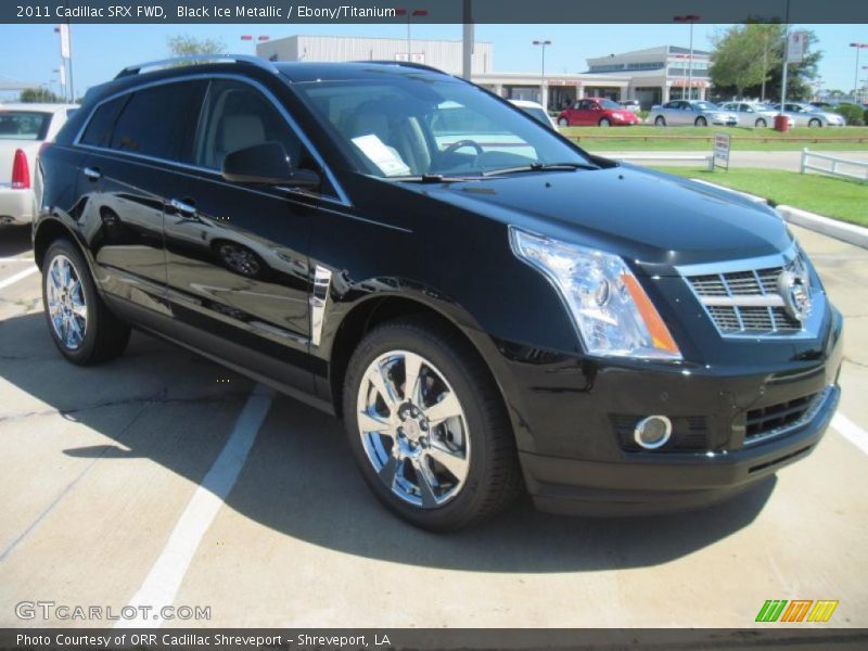 Black Ice Metallic / Ebony/Titanium 2011 Cadillac SRX FWD