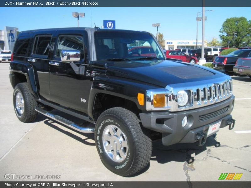 Black / Ebony Black/Morocco 2007 Hummer H3 X