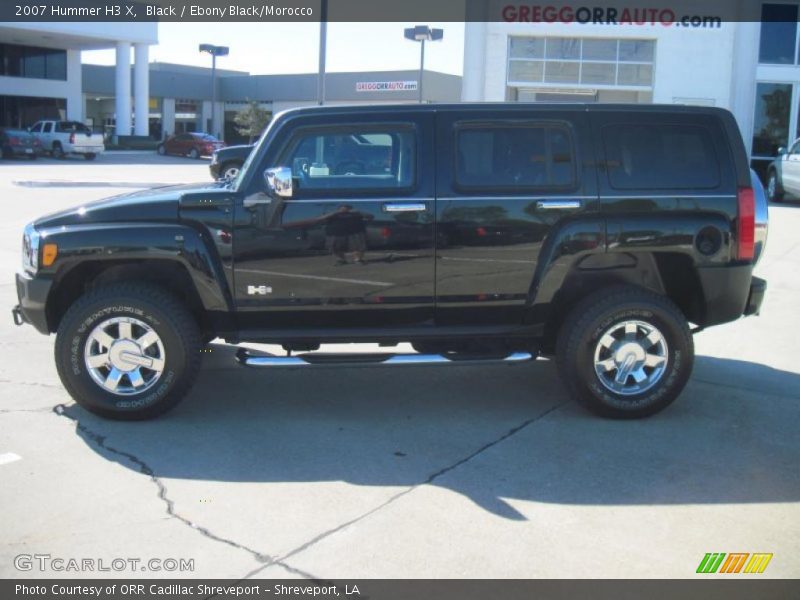 Black / Ebony Black/Morocco 2007 Hummer H3 X
