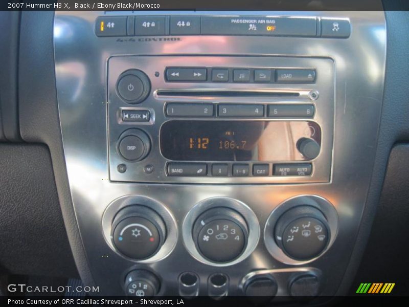 Black / Ebony Black/Morocco 2007 Hummer H3 X