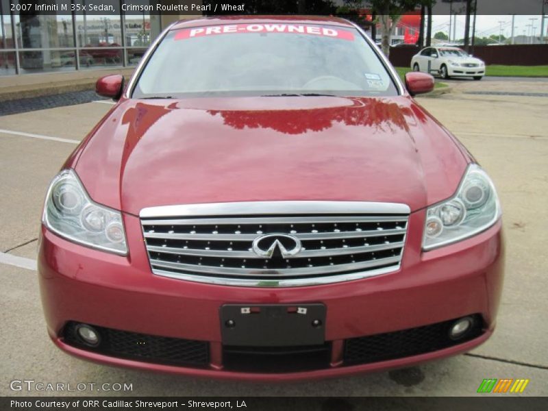 Crimson Roulette Pearl / Wheat 2007 Infiniti M 35x Sedan