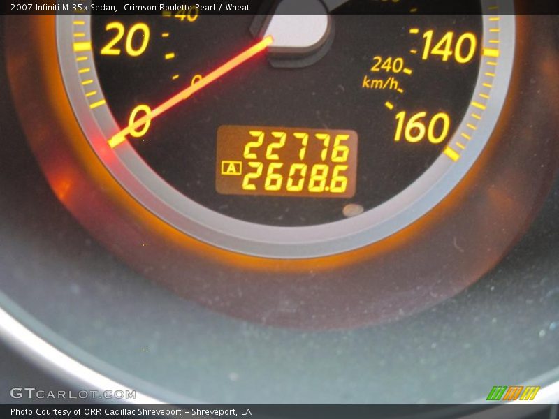 Crimson Roulette Pearl / Wheat 2007 Infiniti M 35x Sedan