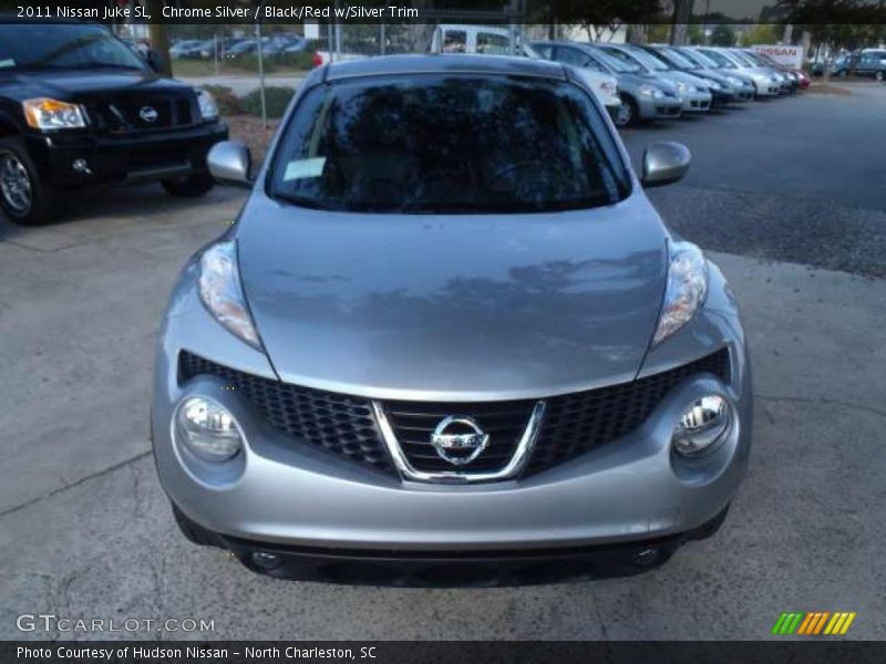 Chrome Silver / Black/Red w/Silver Trim 2011 Nissan Juke SL