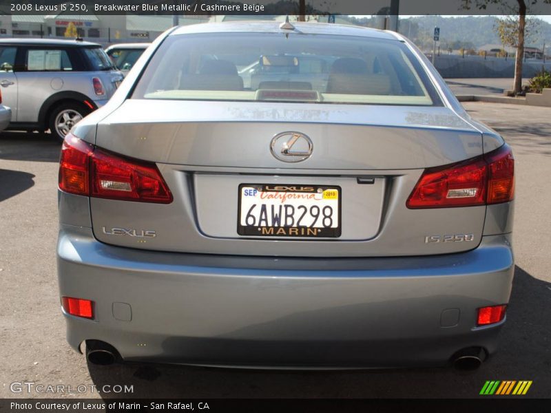 Breakwater Blue Metallic / Cashmere Beige 2008 Lexus IS 250