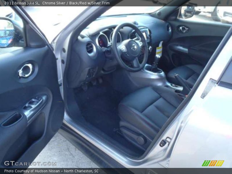 Chrome Silver / Black/Red w/Silver Trim 2011 Nissan Juke SL