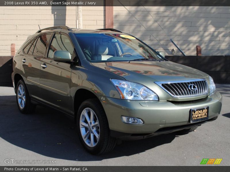 Desert Sage Metallic / Ivory 2008 Lexus RX 350 AWD