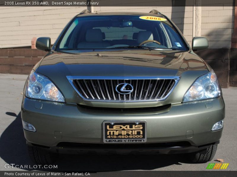 Desert Sage Metallic / Ivory 2008 Lexus RX 350 AWD