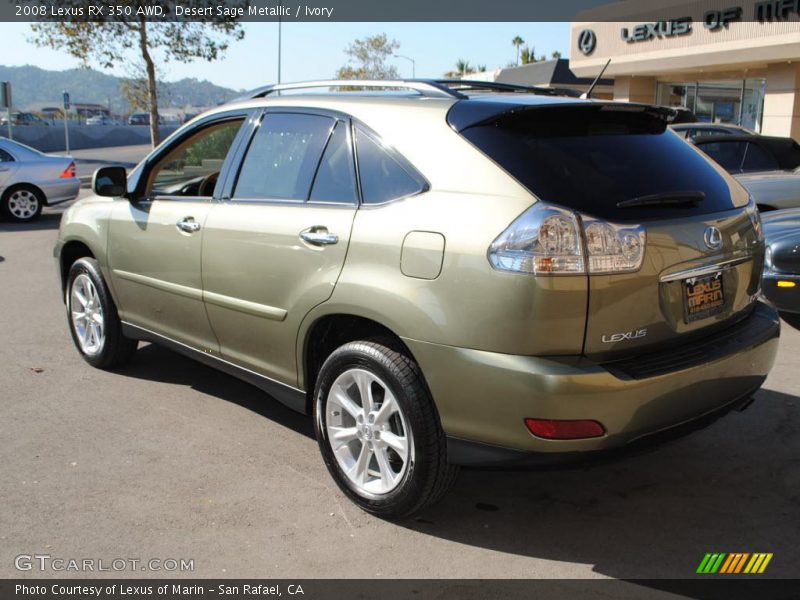 Desert Sage Metallic / Ivory 2008 Lexus RX 350 AWD