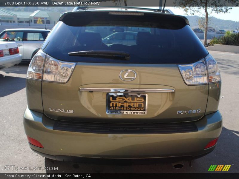 Desert Sage Metallic / Ivory 2008 Lexus RX 350 AWD