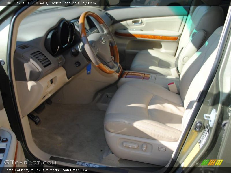 Desert Sage Metallic / Ivory 2008 Lexus RX 350 AWD