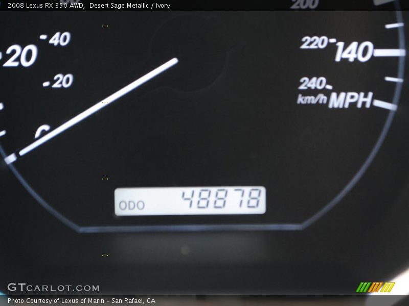 Desert Sage Metallic / Ivory 2008 Lexus RX 350 AWD