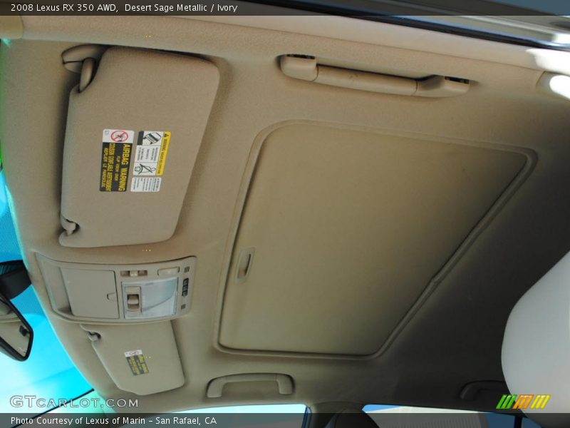 Desert Sage Metallic / Ivory 2008 Lexus RX 350 AWD