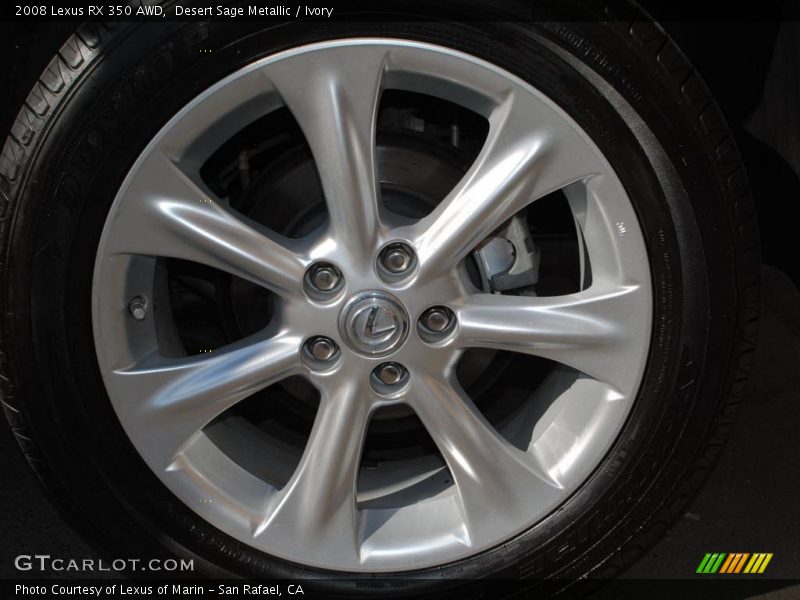 Desert Sage Metallic / Ivory 2008 Lexus RX 350 AWD