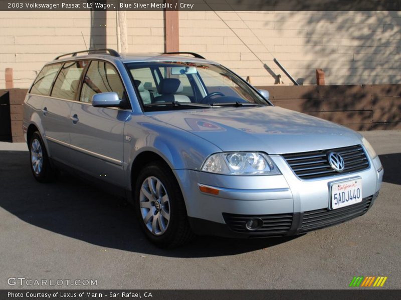 Blue Silver Metallic / Grey 2003 Volkswagen Passat GLS Wagon