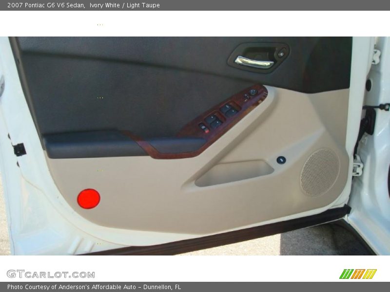 Ivory White / Light Taupe 2007 Pontiac G6 V6 Sedan