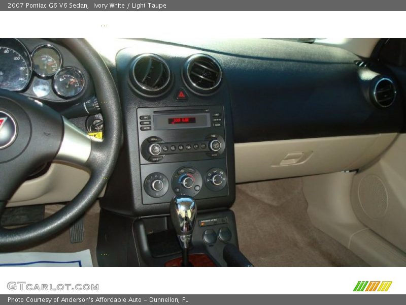Ivory White / Light Taupe 2007 Pontiac G6 V6 Sedan