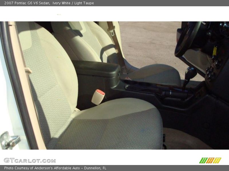 Ivory White / Light Taupe 2007 Pontiac G6 V6 Sedan