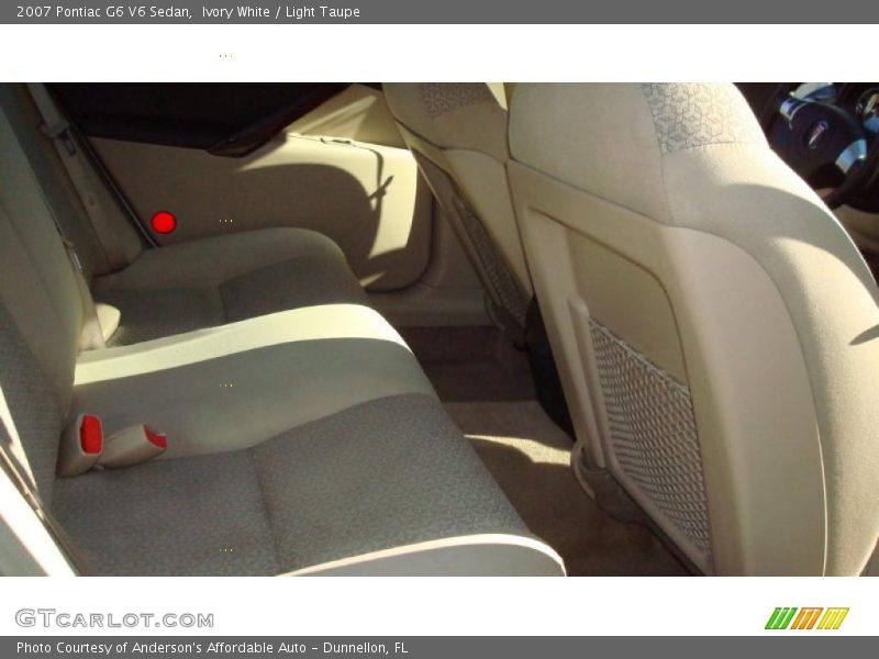 Ivory White / Light Taupe 2007 Pontiac G6 V6 Sedan