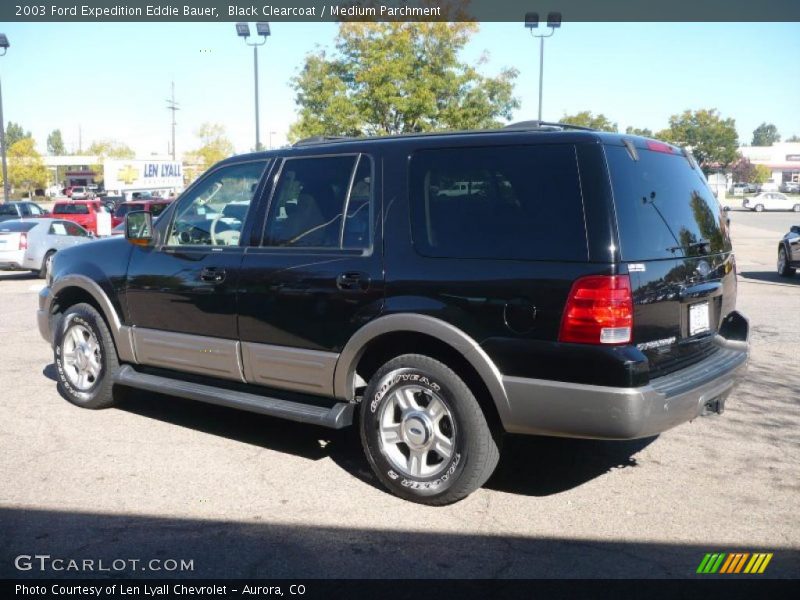 Black Clearcoat / Medium Parchment 2003 Ford Expedition Eddie Bauer