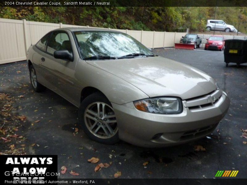 Sandrift Metallic / Neutral 2004 Chevrolet Cavalier Coupe