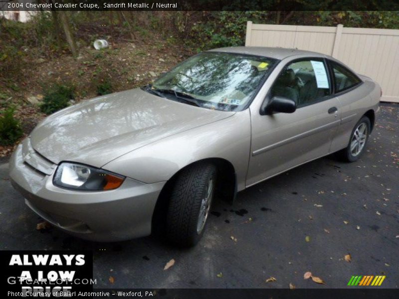 Sandrift Metallic / Neutral 2004 Chevrolet Cavalier Coupe