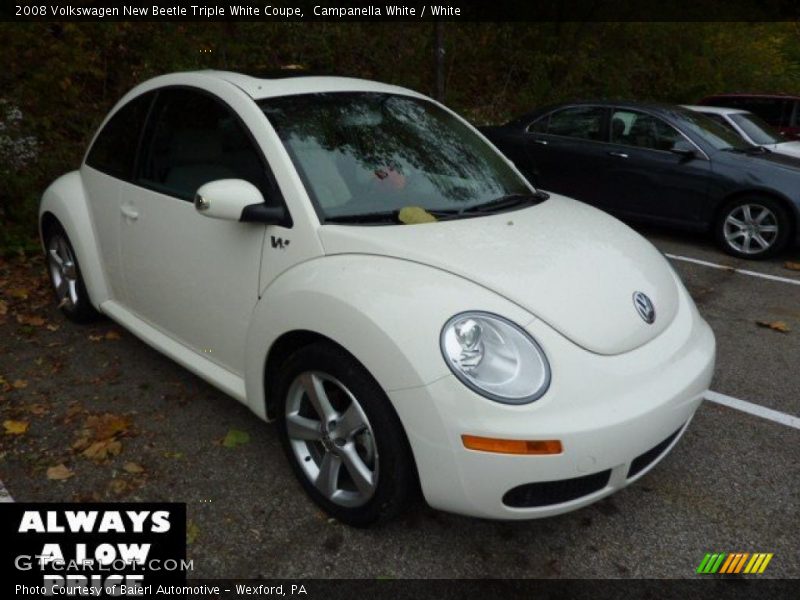 Campanella White / White 2008 Volkswagen New Beetle Triple White Coupe