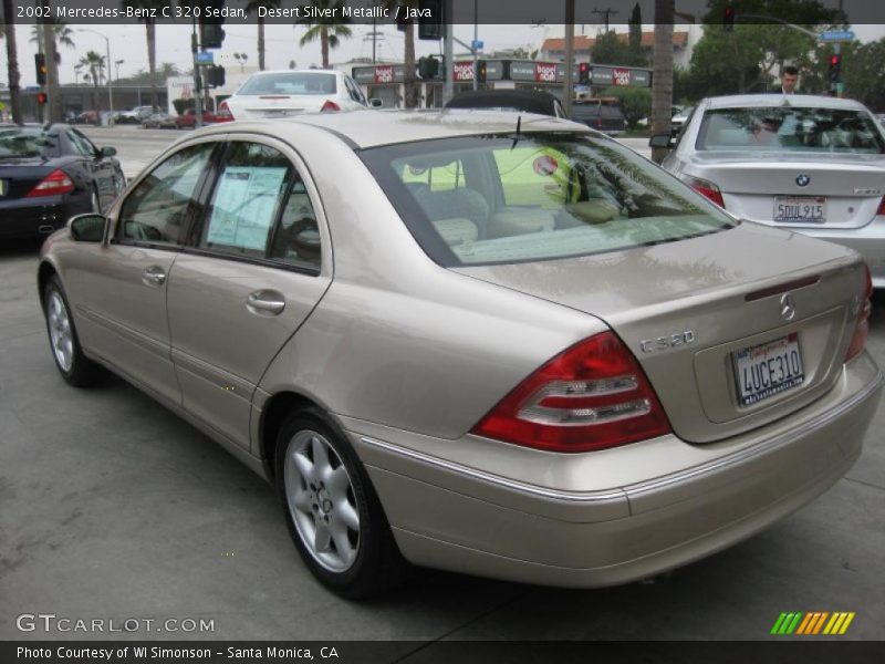 Desert Silver Metallic / Java 2002 Mercedes-Benz C 320 Sedan