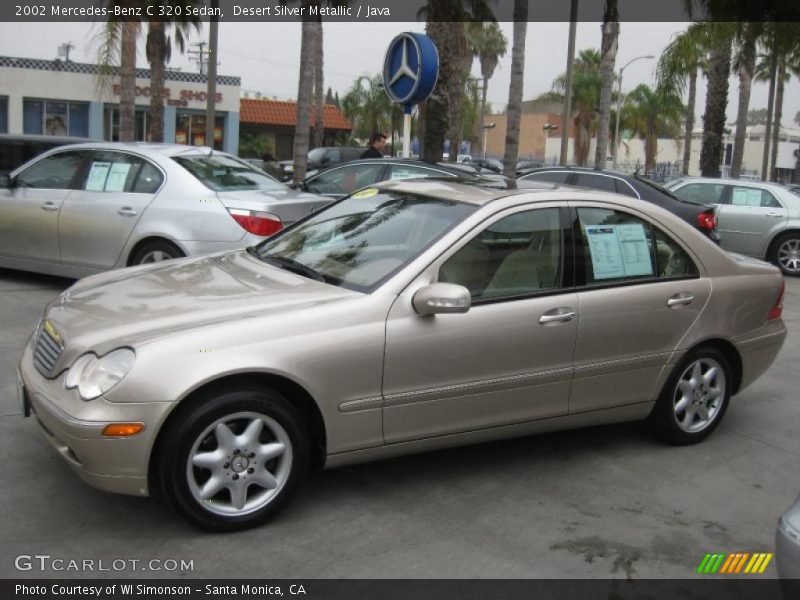Desert Silver Metallic / Java 2002 Mercedes-Benz C 320 Sedan