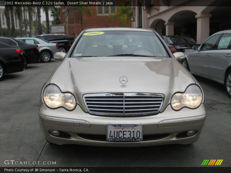 Desert Silver Metallic / Java 2002 Mercedes-Benz C 320 Sedan