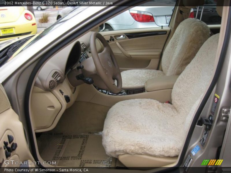 Desert Silver Metallic / Java 2002 Mercedes-Benz C 320 Sedan
