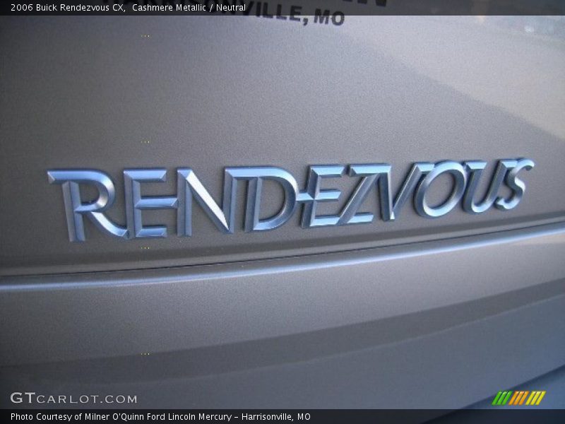 Cashmere Metallic / Neutral 2006 Buick Rendezvous CX