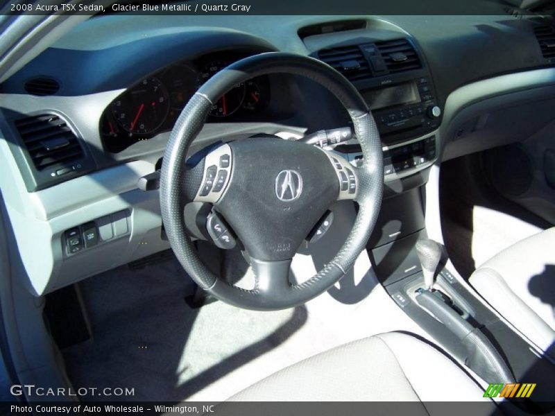 Glacier Blue Metallic / Quartz Gray 2008 Acura TSX Sedan