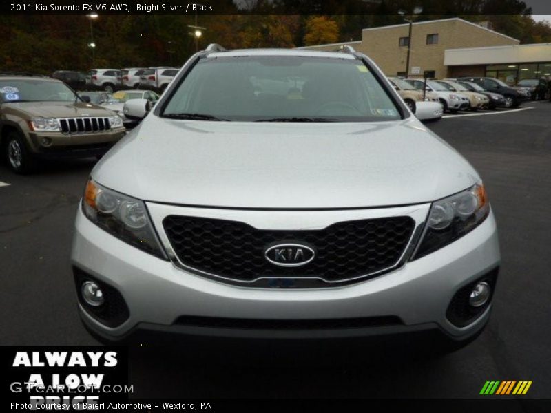 Bright Silver / Black 2011 Kia Sorento EX V6 AWD