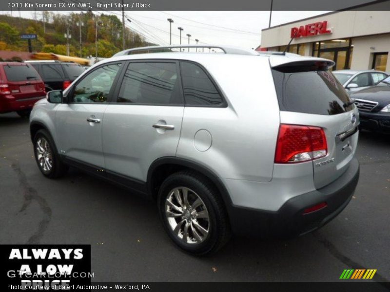 Bright Silver / Black 2011 Kia Sorento EX V6 AWD