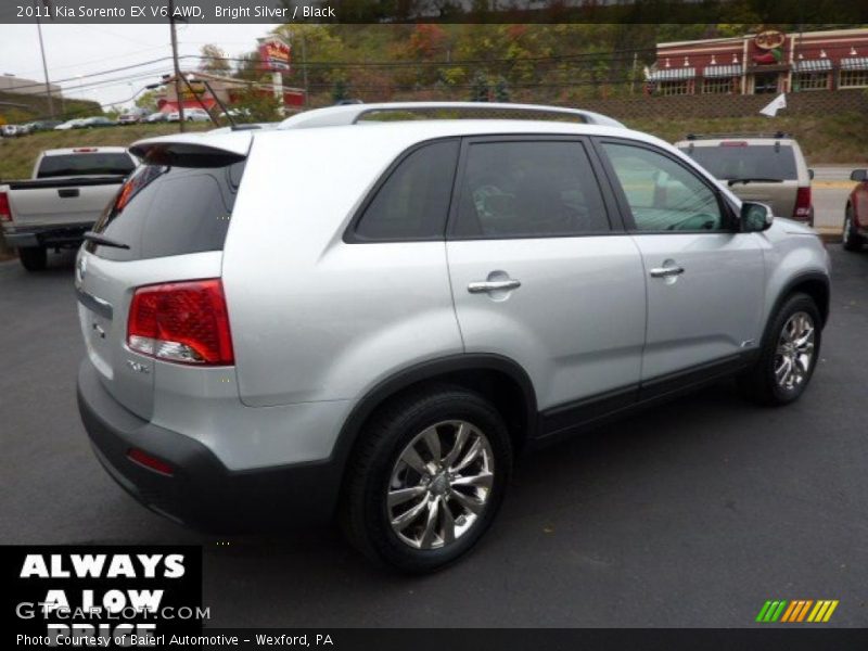 Bright Silver / Black 2011 Kia Sorento EX V6 AWD